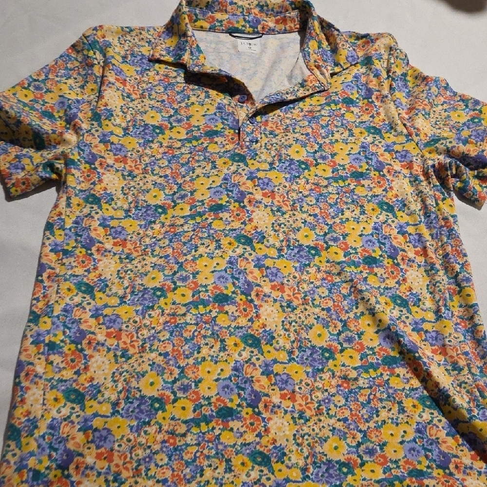 J. Crew Multicolor Floral Men's Shirt - Picture 3 of 7